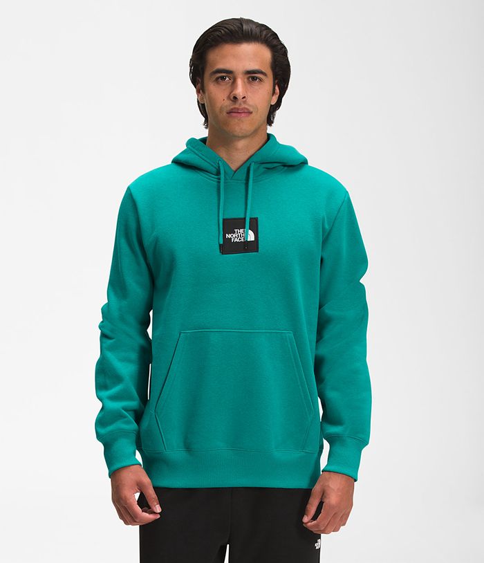 The North Face Mens Hoodie Heavyweight Box Pullover 945XETWPI - Green